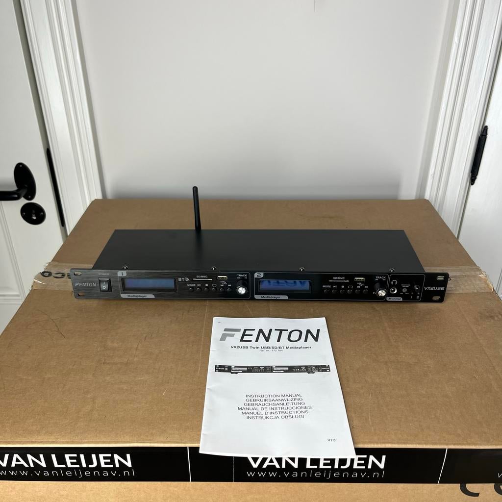 Fenton VX2USB Dubbele USB/SD/BT Mediaspeler, Audio, Tv en Foto, Mediaspelers, Zo goed als nieuw, Zonder harde schijf, USB 2.0