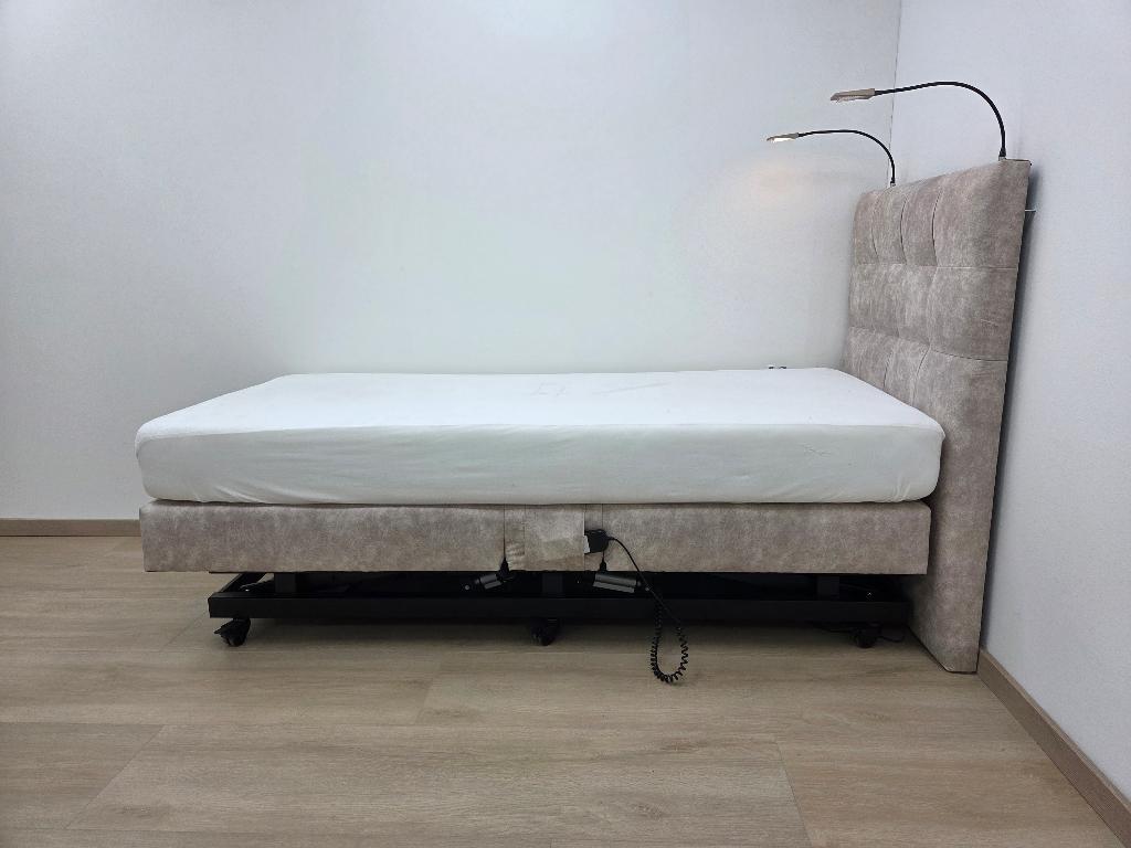 boxspring zorg bed - hoog-laag bed - Op sta hulp - thuiszorg, Thuiszorgbed Voordeel, 90 cm, Eenpersoons, Ophalen of Verzenden