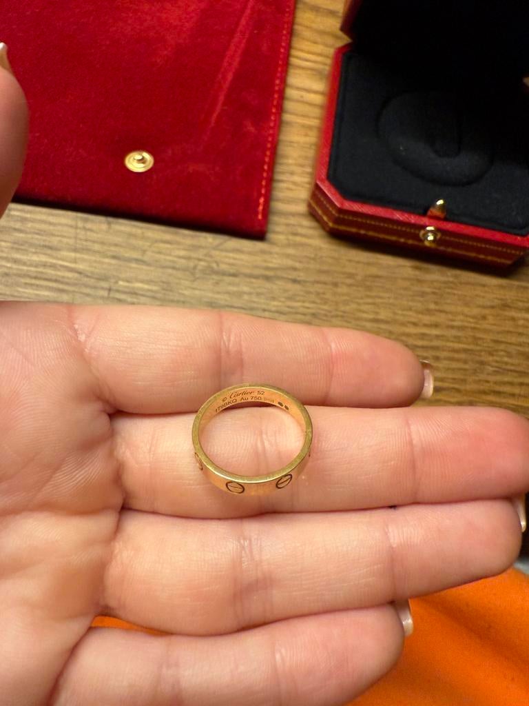 Cartier love ring, Geel, Ophalen of Verzenden, Dame, Goud