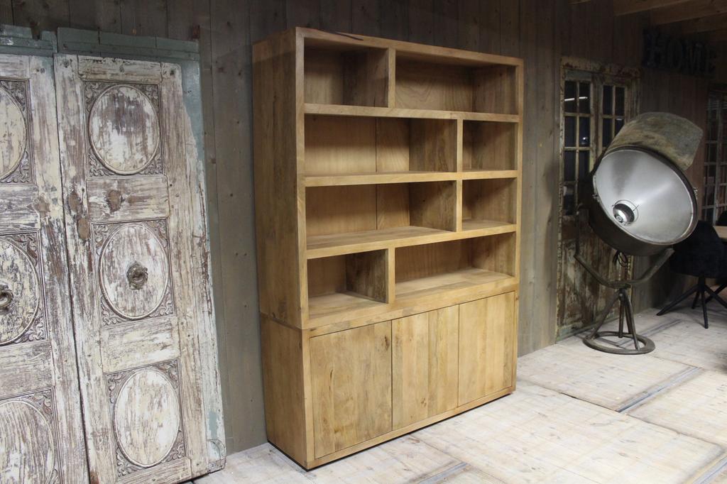 Wandmeubel mangohout, direct leverbaar! Vakkenkast, Huis en Inrichting, Kasten | Wandmeubels, Slim meubelen, Lindberghstraat 29