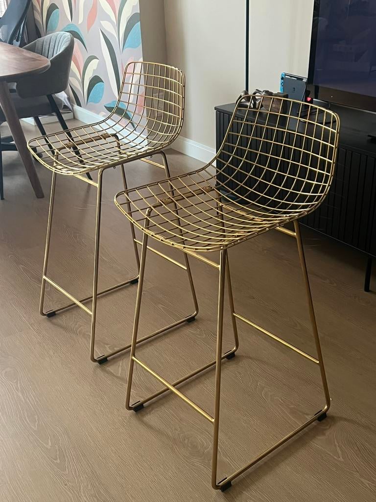 Industriële barkrukken, Ophalen, 60 tot 90 cm, Zo goed als nieuw, Metaal