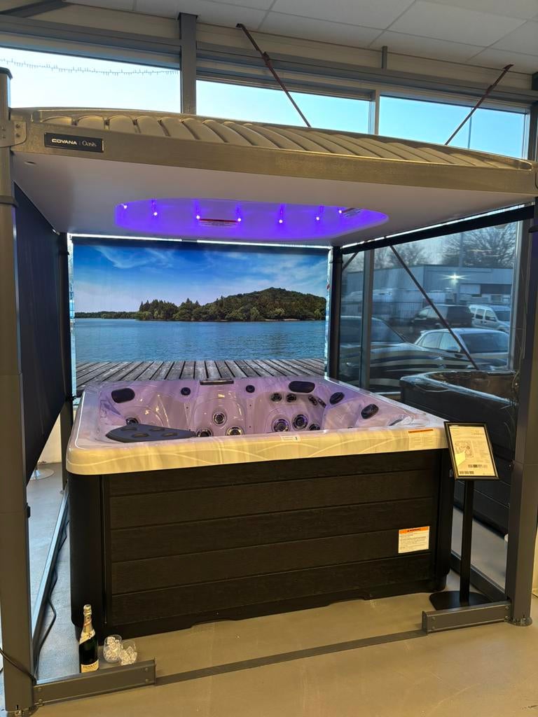 Covana Oasis jacuzzi overkapping elektrisch direct leverbaar, Ophalen, Nieuw, Overige typen