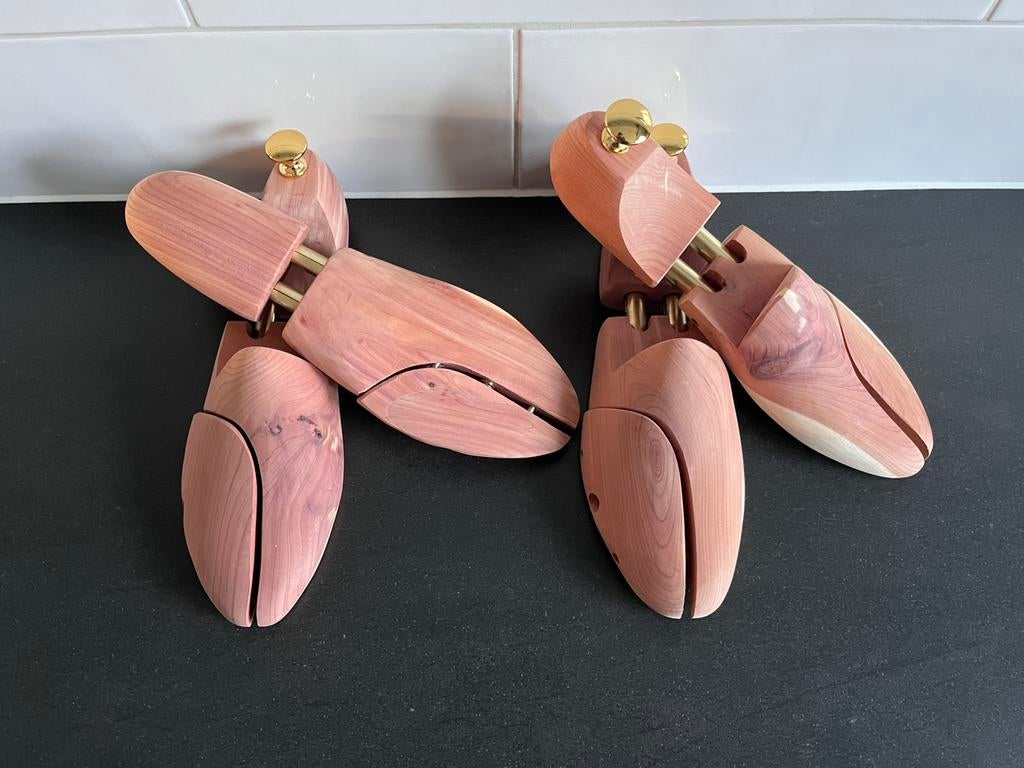 Set van 2 paar luxe cederhouten schoenspanners maat 42 nieuw, Bruin, Cederhout, Overige typen, Ophalen of Verzenden