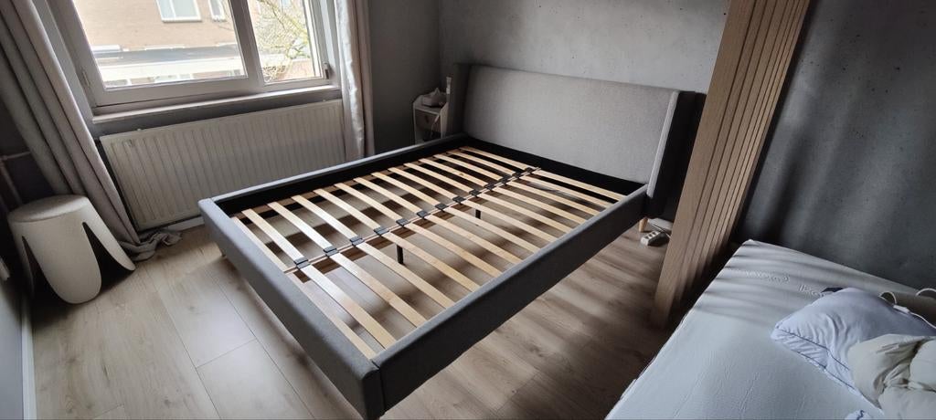 Bedframe 160x200, Ophalen, Tweepersoons, 160 cm