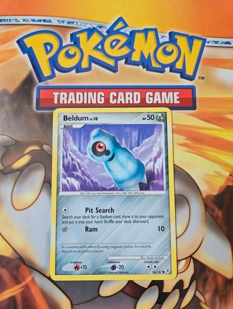 Beldum 90/147 Platinum Supreme Victors pokemon kaart, Ophalen of Verzenden, Zo goed als nieuw, Losse kaart