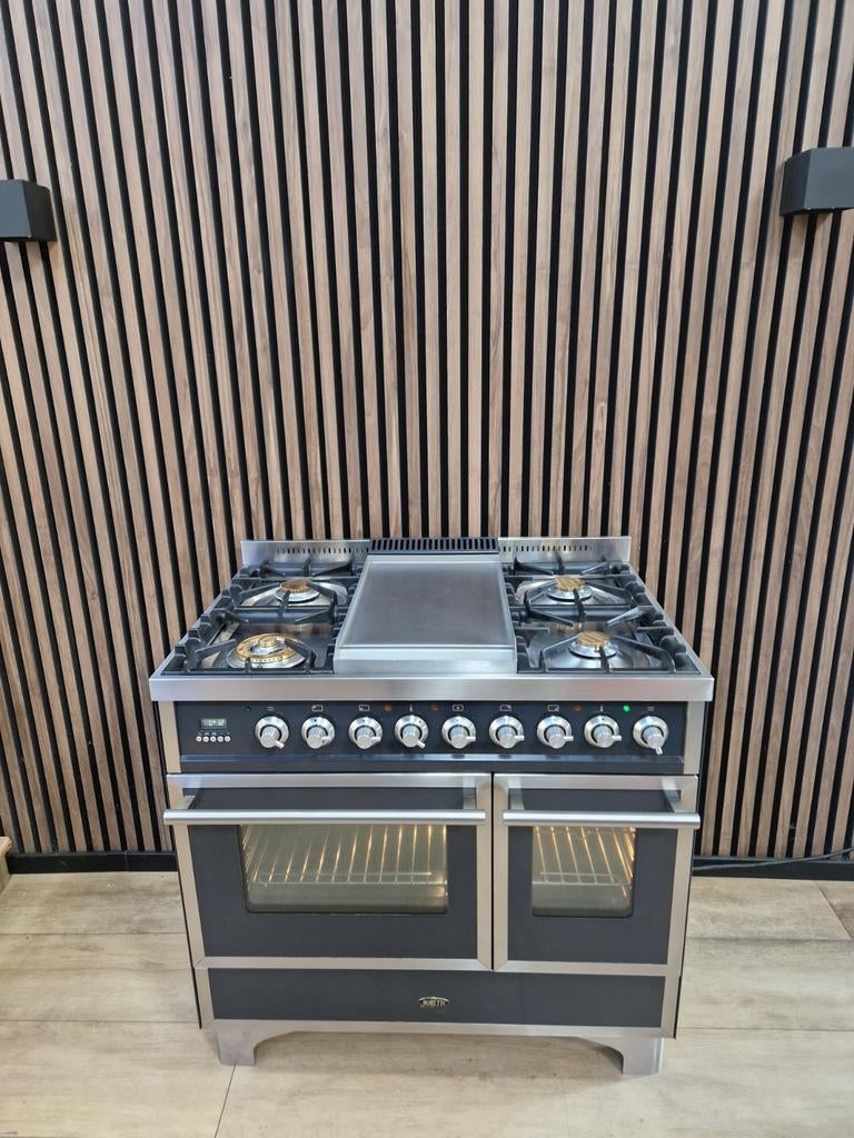 Luxe Antraciet Rvs Boretti Quadra line (Gratis bezorgen), 60 cm of meer, Ophalen of Verzenden, Zo goed als nieuw, Energieklasse A of zuiniger