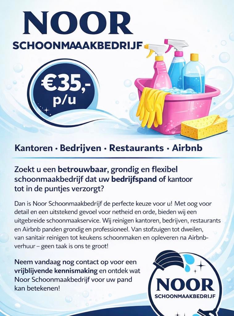 Schoonmaakservice omgeving rotterdam, 33 - 40 uur, Vanaf 10 jaar, Overige vormen