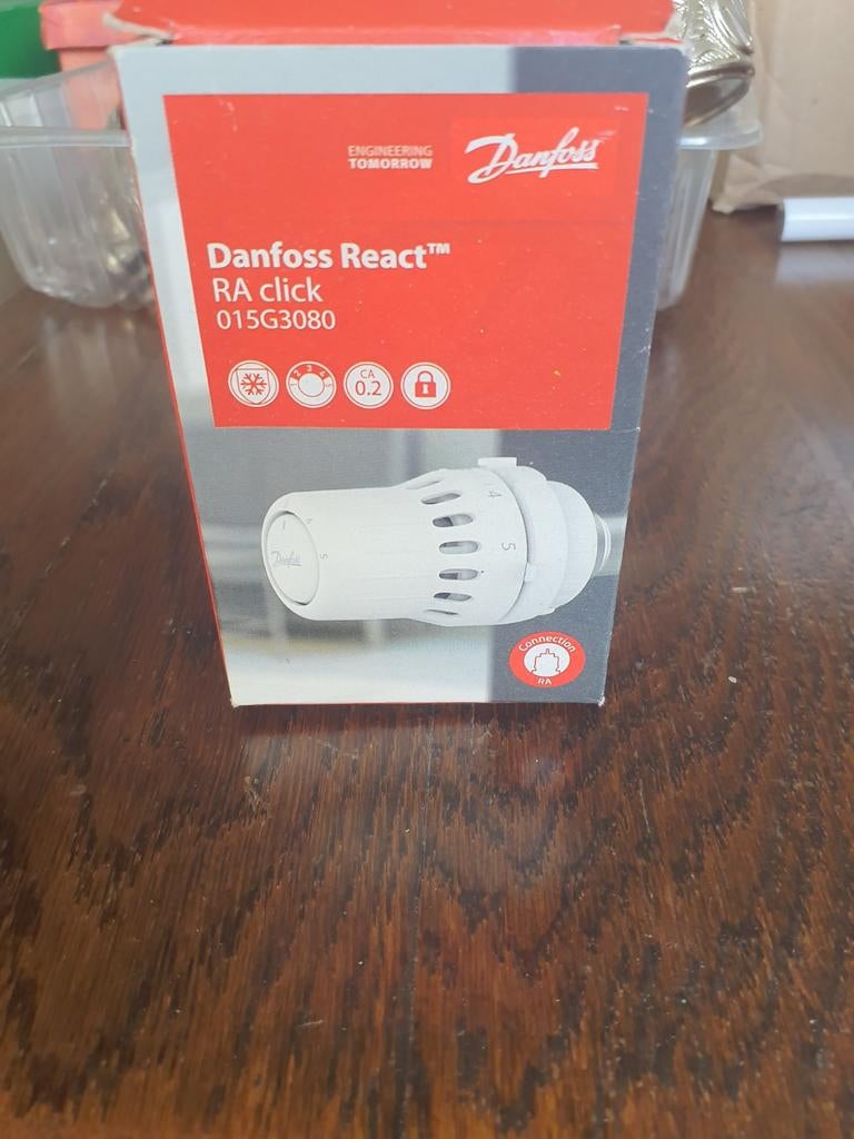 Danfoss React RA click 015G3080 Thermostaat, Ophalen, Slimme thermostaat, Nieuw