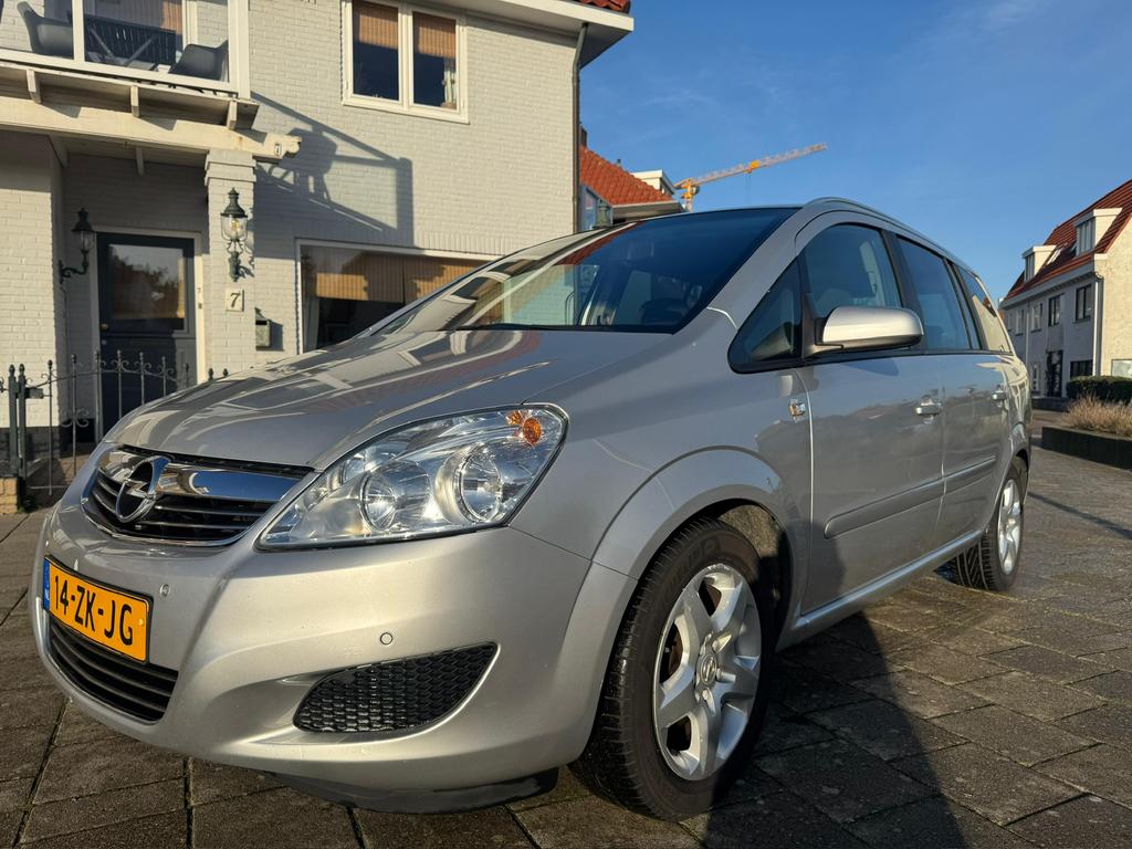 Opel Zafira 1.6 16V 7 pers veel extra’s zie beschr !!, Voorwielaandrijving, Parkeersensor, Stof, 4 cilinders