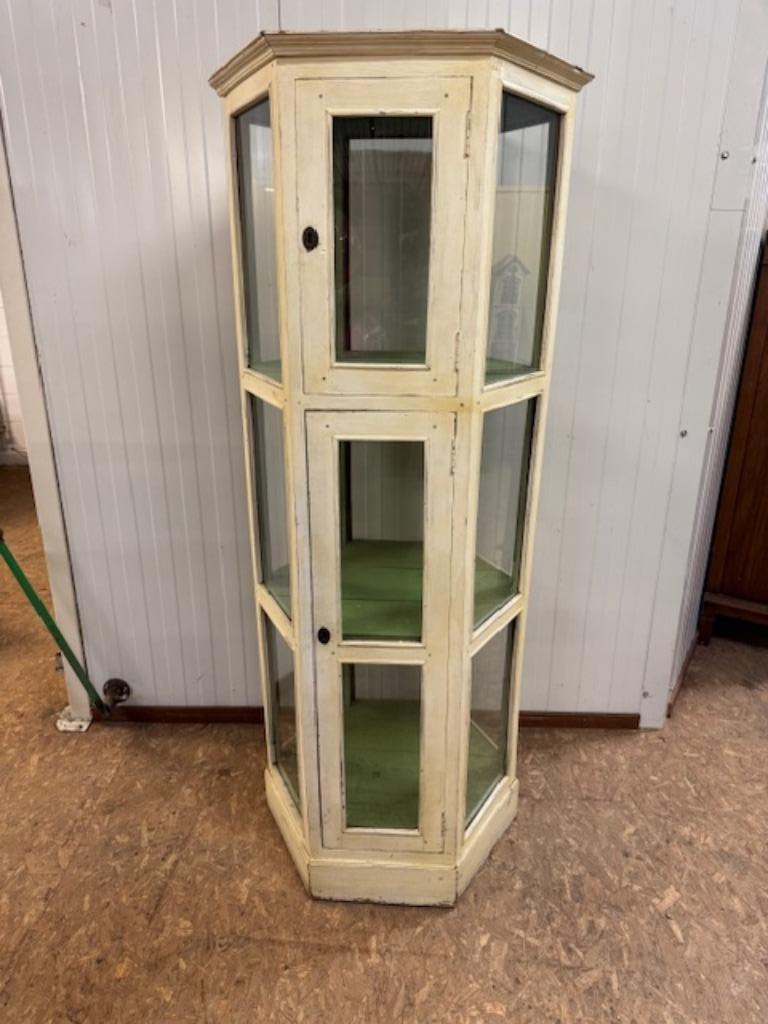 Vitrine, vitrinekast, Ophalen, Met plank(en), Teakhout, 50 tot 100 cm