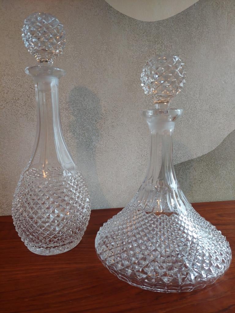 Z.g.a.n. Decanter + Karaf van kristalglas, Antiek en Kunst, Antiek | Glas en Kristal, Ophalen of Verzenden