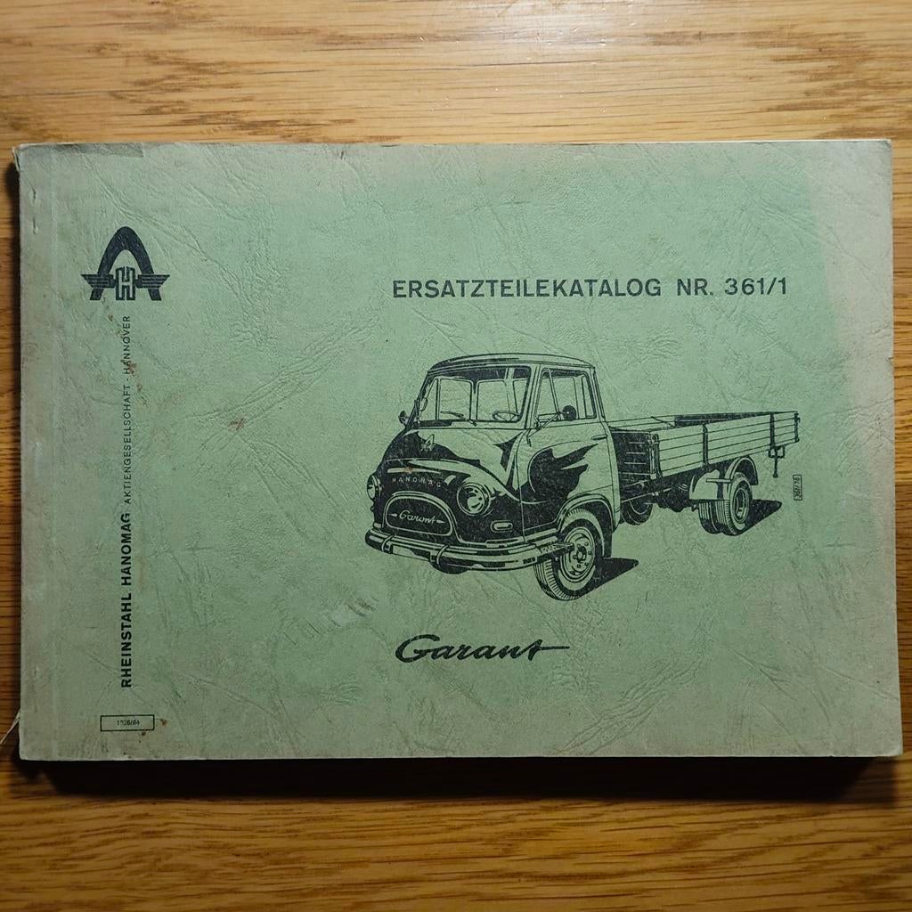 Heinstahl Hanomag Garant onderdeel catalogus, Ophalen of Verzenden