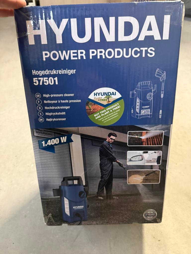 Hyundai hogedrukreiniger NIEUW, Tuin en Terras, Hogedrukreinigers, Ophalen of Verzenden, Nieuw, Elektrisch