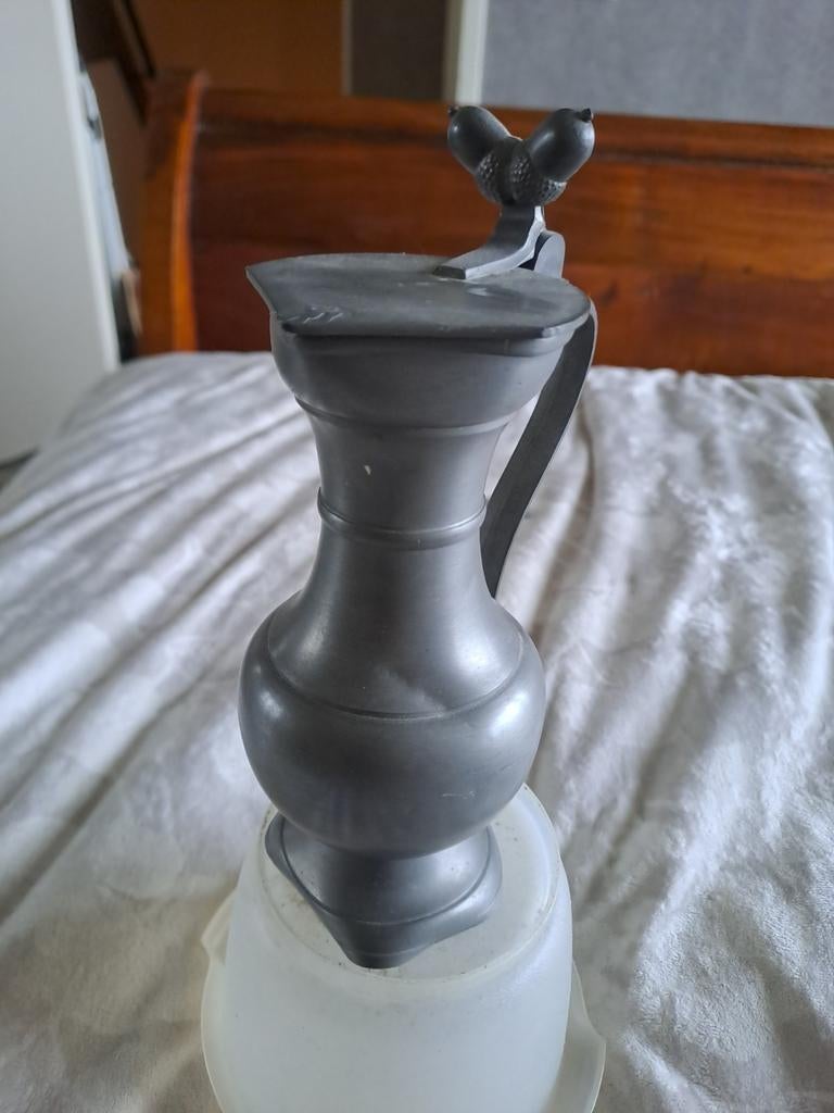 Tinnen kan met eikeltjes, Ophalen of Verzenden