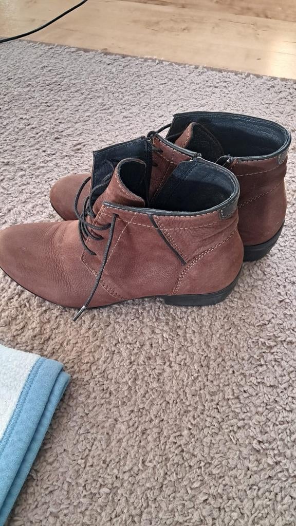 Dames enkel laarsjes. Wolky. Maat 36., Ophalen of Verzenden, Zo goed als nieuw, Bruin