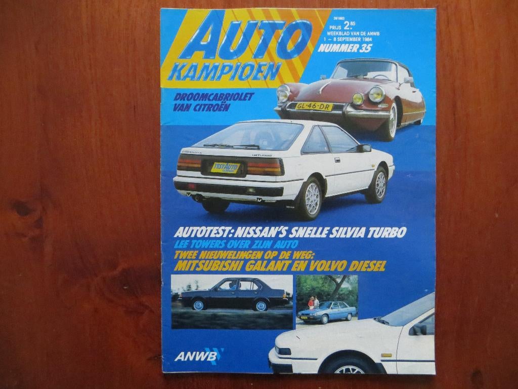 Autokampioen 35 1984 Nissan Silvia Turbo, Mitsubishi Galant, Ophalen of Verzenden, Nieuw, Mitsubishi