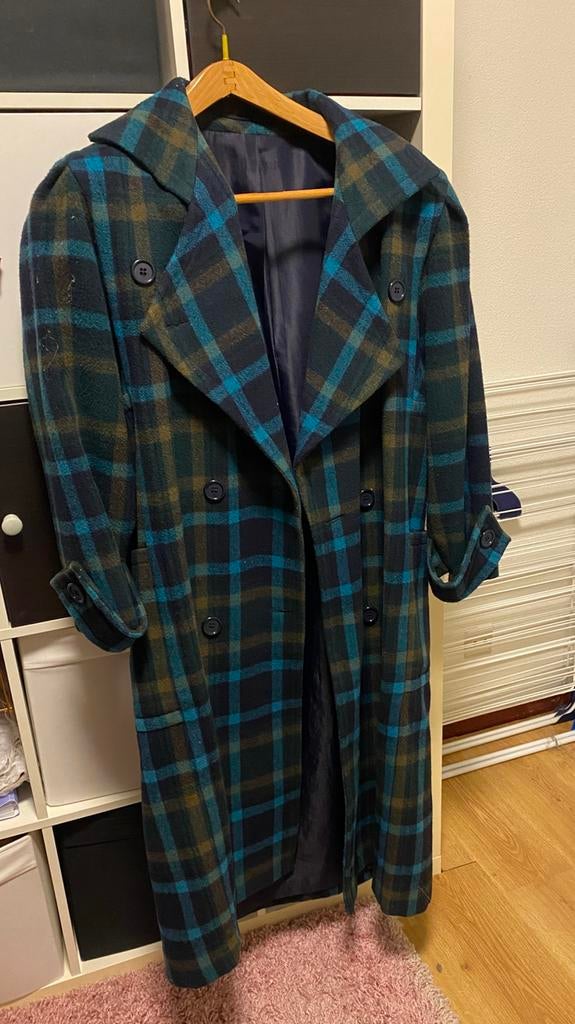 Vintage wollen jas, Ophalen of Verzenden, Gedragen, Overige kleuren