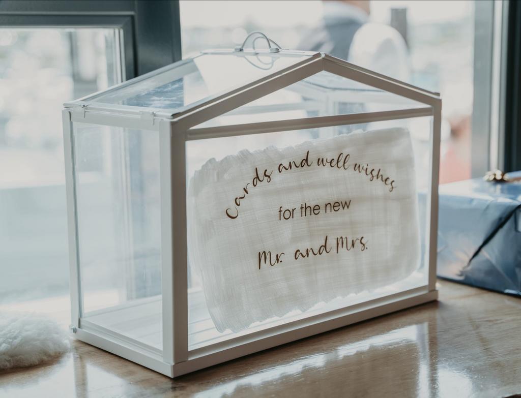 Cardbox/kaartenbox voor bruiloft, Hobby en Vrije tijd, Feestartikelen, Ophalen, Gebruikt, Versiering, Geboorte of Huwelijk