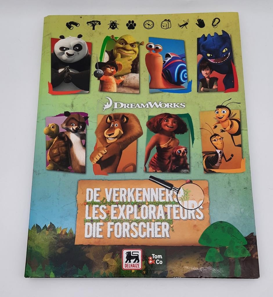 Dreamworks De Verkenners Delhaize map voor 180 kaartjes 2013, Verzamelen, Supermarktacties, Overige supermarkten, Ophalen of Verzenden