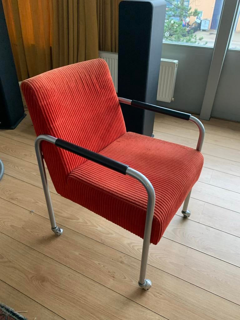 Verrijdbare stoel, Ophalen, Gebruikt, Bruin, Metaal