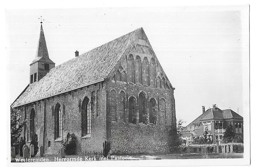 AK Westeremden - Hervormde Kerk met Pastorie, Verzenden, 1960 tot 1980, Ongelopen, Groningen