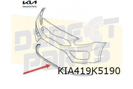 Kia Ceed (-8/15) Voorbumperspoiler (versie GT) Origineel! 86, Kia, -, Verzenden, -