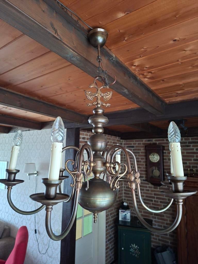 Kroonluchter met 6 armen, Ophalen