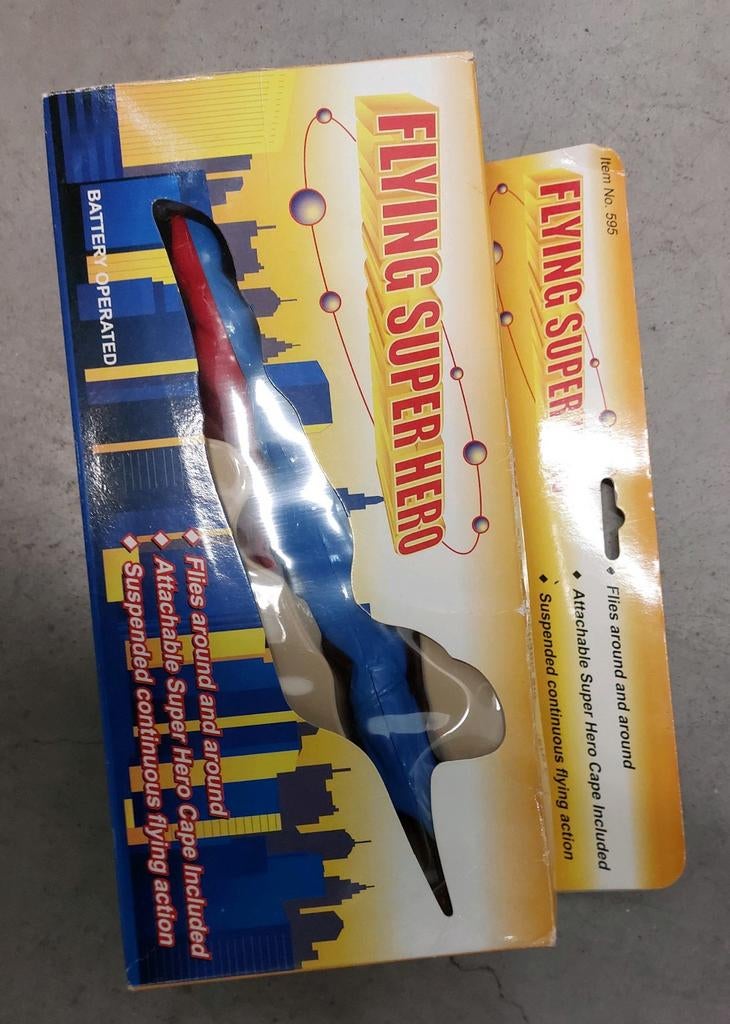 Vintage toy : Flying Super Hero, Verzamelen, Speelgoed, Ophalen of Verzenden