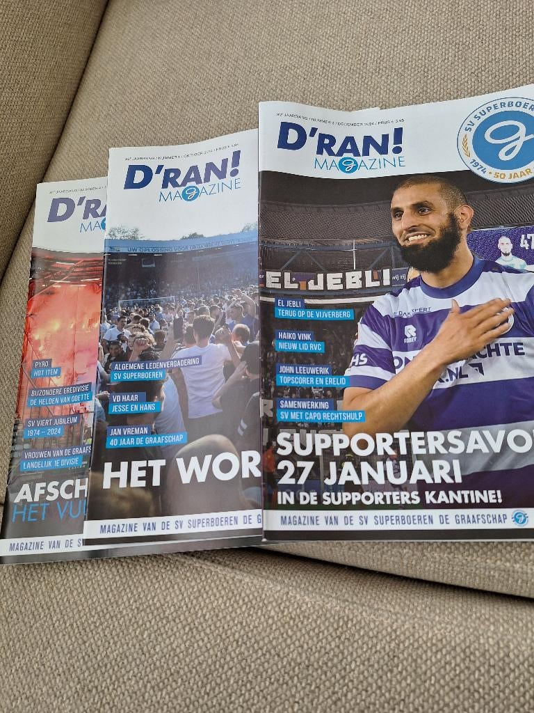 tijdschriften D'ran Voetbalvereniging De Graafschap, Ophalen of Verzenden, Zo goed als nieuw, Sport en Vrije tijd
