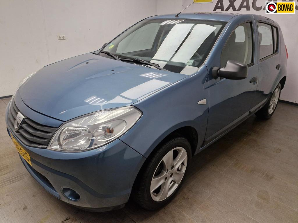 Dacia Sandero 1.6 Ambiance GARANTIE ! AIRCO ! AFLEVEREN MET, Voorwielaandrijving, 1011 kg, 4 cilinders, Blauw