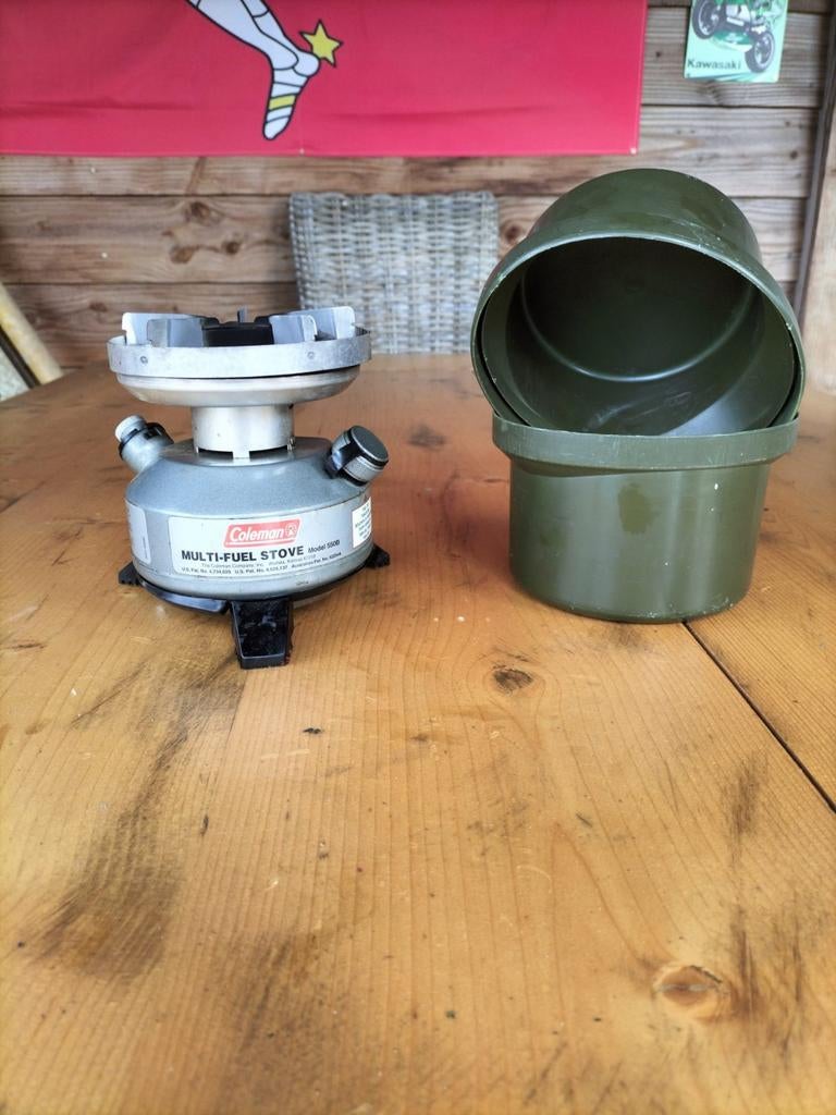 Coleman Multi-Fuel Stove Model 550B met koker, Ophalen of Verzenden