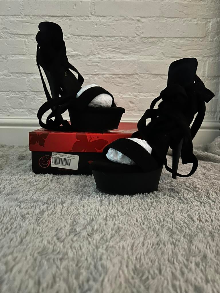 Pleaser, Delight 671 Maat 41, Zwart, Nieuw, Ophalen of Verzenden, Schoenen met hoge hakken