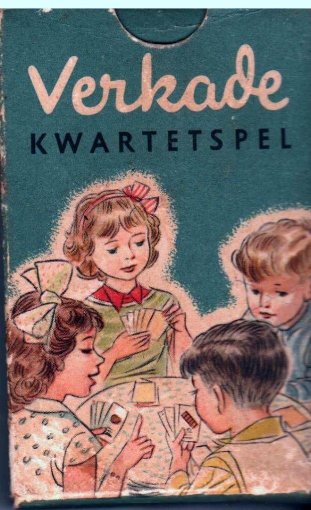 Verkade kwartetspel (curiosa)., Ophalen of Verzenden, Zo goed als nieuw, Kwartet(ten)