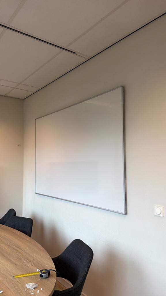 Whiteboard 120 x 190, Ophalen, Zo goed als nieuw, Whiteboard