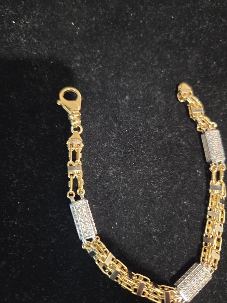 14 k gouden magnum armband 25,7 gram, Ophalen of Verzenden, Nieuw, Goud, Goud