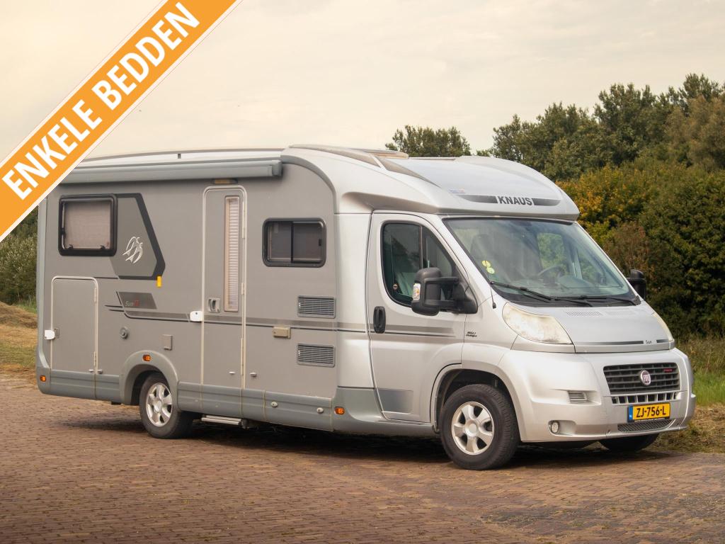 Knaus Sun Ti 650 MEG 3.0 195pk,2pers Lengtebed, Caravans en Kamperen, Campers, Reservewiel, Ringverwarming, Fiat, Bedrijf