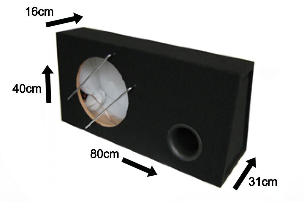 48 Liter 12'' Inch Subwoofer Kist Necom NE1212.2P-48L, ., Nieuw, Ophalen of Verzenden, .