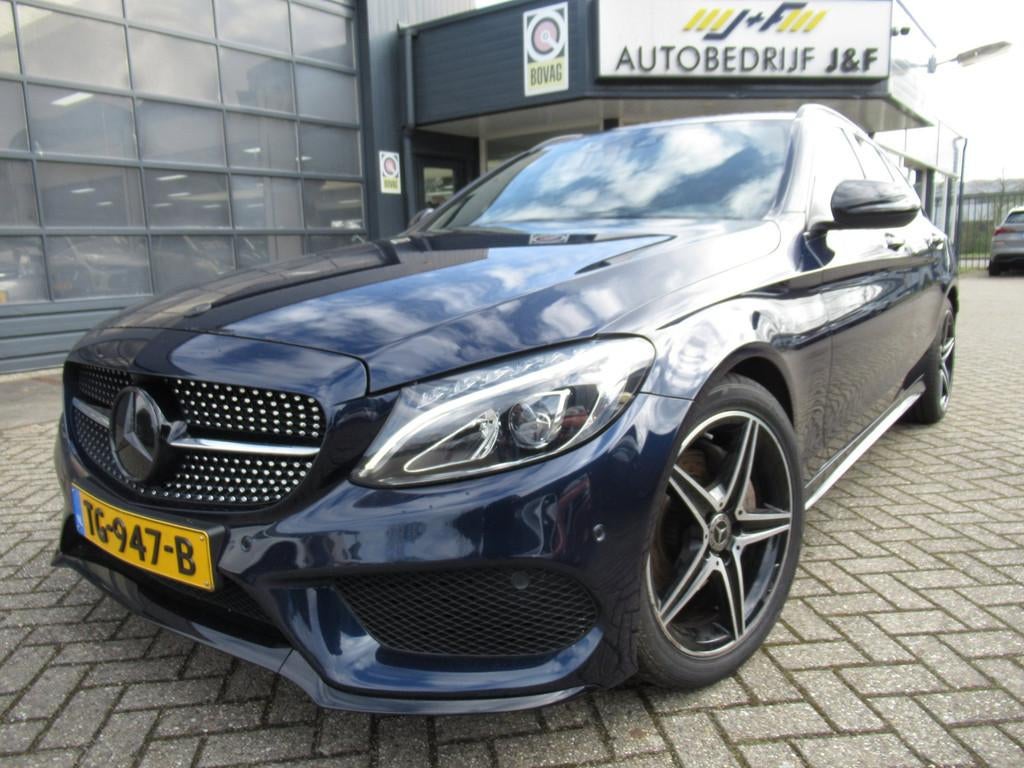 Mercedes-Benz C-klasse Estate 180 Sport Edition / AUTOMAAT /, Automaat, Achterwielaandrijving, Blauw, Leder en Stof