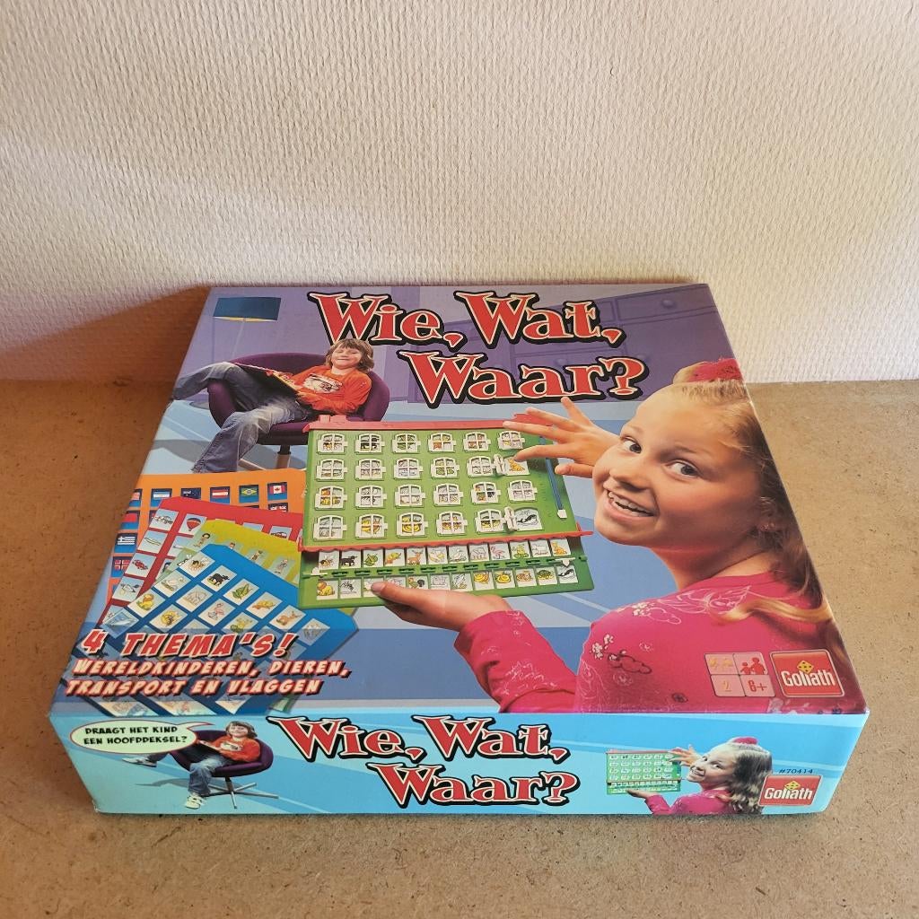 Spel: Wie, wat, waar?, Een of twee spelers, Ophalen of Verzenden, Gebruikt, Goliath Games