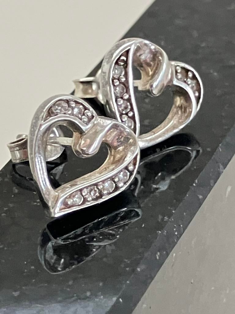 Zilveren oorstekers, Ophalen of Verzenden, Zo goed als nieuw, Zilver, Overige merken