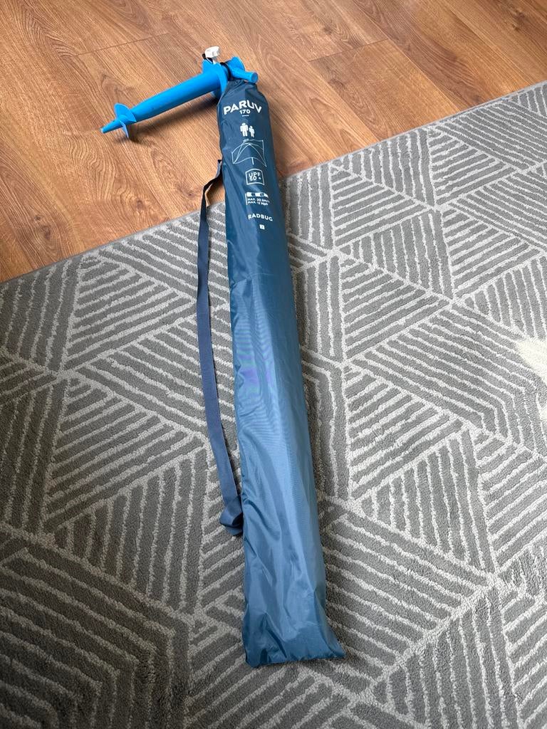Nieuwe Decathlon Parasol PARUV 170 - Nooit gebruikt!, Ophalen, Nieuw, 1 tot 2 meter, Strandparasol