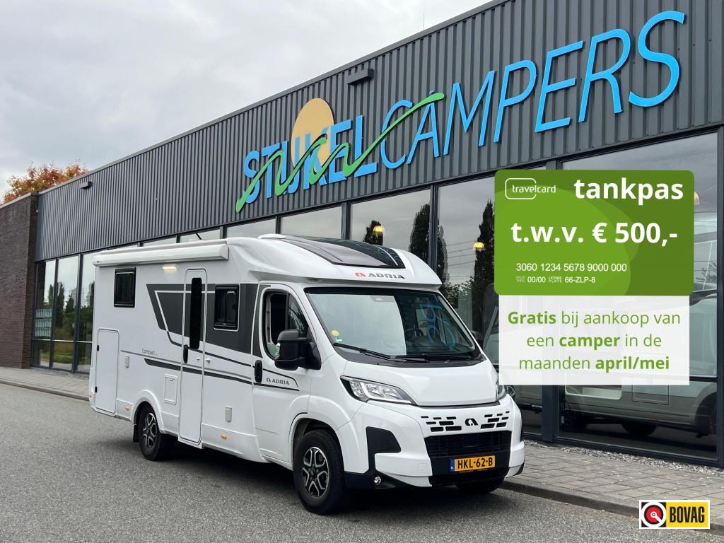 Adria Compact DL AUTOMAAT/MEMO FIETSREK, Automaat, Fiat, Tot en met 2, Bedrijf