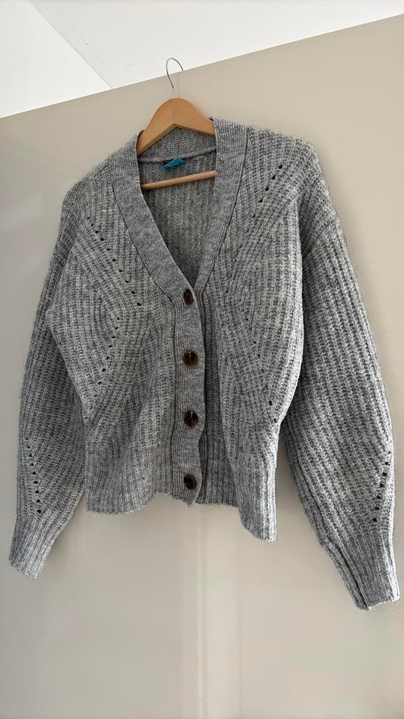 Wollen vest vestje grijs wol dames maat M O’Neill, Ophalen of Verzenden, Zo goed als nieuw, Maat 38/40 (M), Grijs