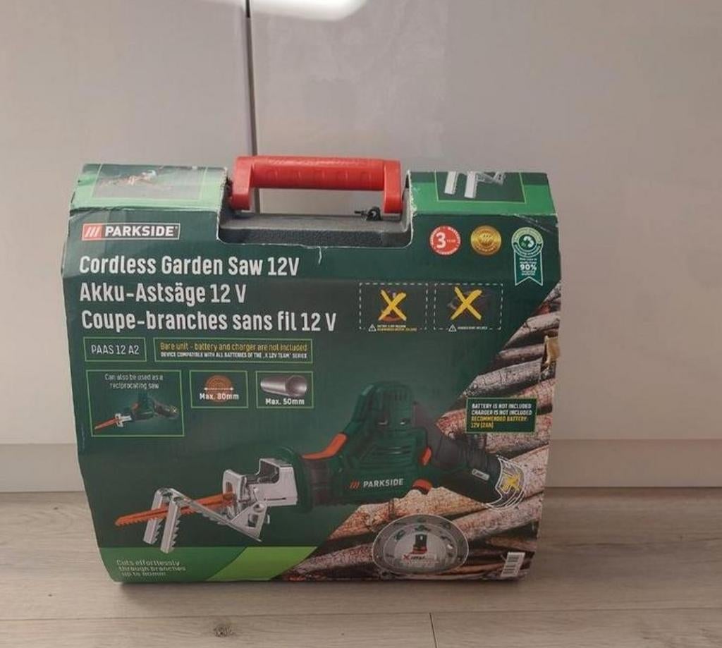 Parkside Accu-Astzaag 12V - Snoeizaag voor Tuin, Ophalen of Verzenden, Nieuw, Takkenzaag, Parkside