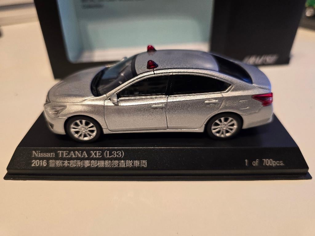 Nissan Teana l33 police 1/43, Ophalen of Verzenden, Nieuw, Auto, Kyosho