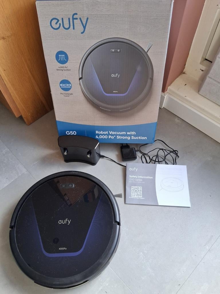 Eufy G50 Robotstofzuiger - Krachtige en Slimme Reiniging, Ophalen of Verzenden, Zo goed als nieuw, Reservoir, Robotstofzuiger