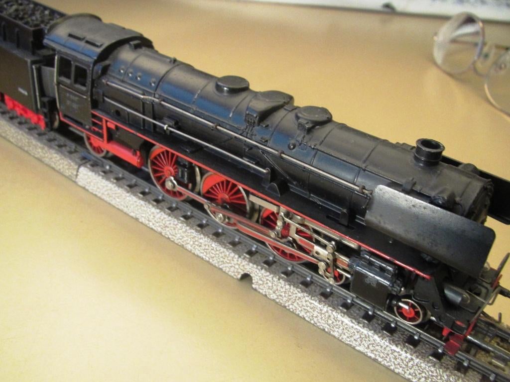 Märklin H0 Stoomlok 3008 F 800 BR 01 in OVP 1957, Wisselstroom, Gebruikt, Locomotief, Ophalen of Verzenden