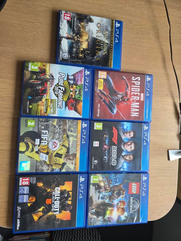 7 ps4 spellen goede conditie, 1 speler, Ophalen of Verzenden, Zo goed als nieuw, Vanaf 3 jaar