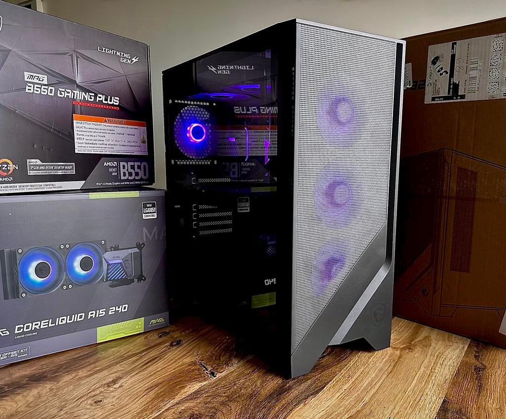 Goedkoopste Gaming PC ARGB – 5600X/RTX 2080 Ti 11GB/1TB Nvme, Ophalen, Nieuw, Gaming, SSD