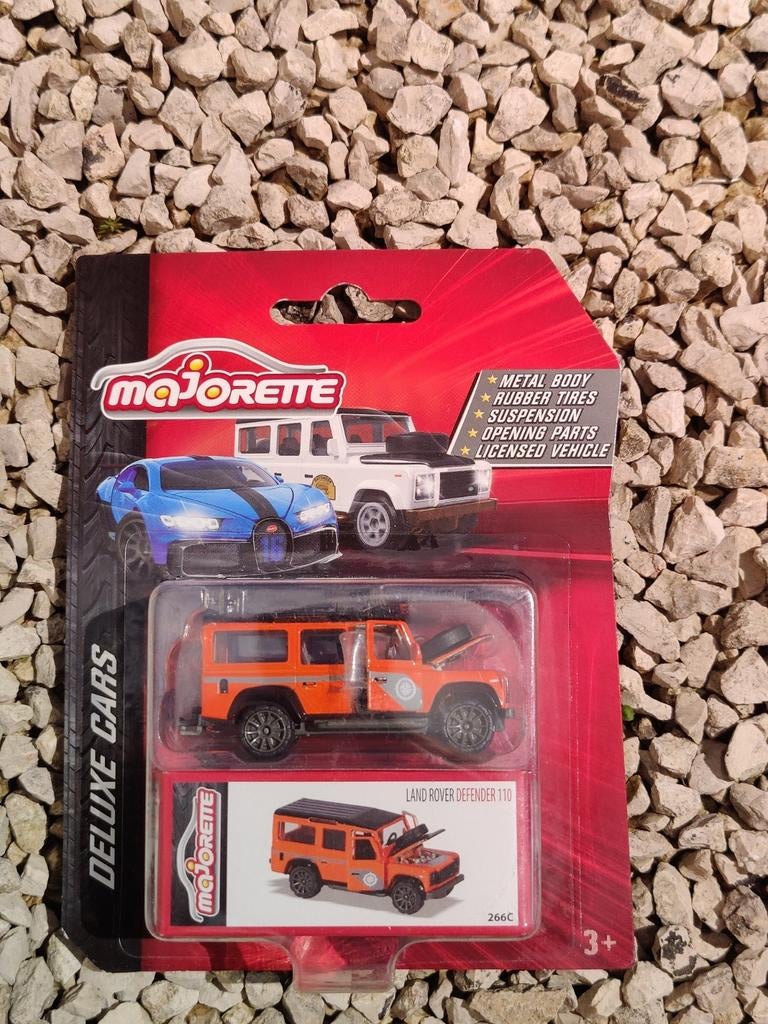 Majorette Land Rover Defender 110 ORANJE, Ophalen of Verzenden